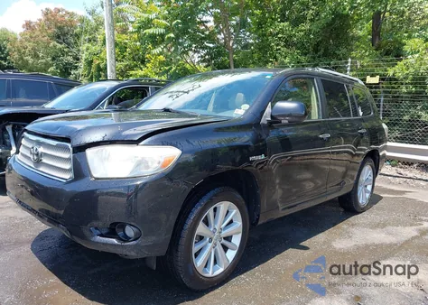 2008 Toyota Highlander Hybrid Limited from USA, damaged, VIN JTEEW44A882025755